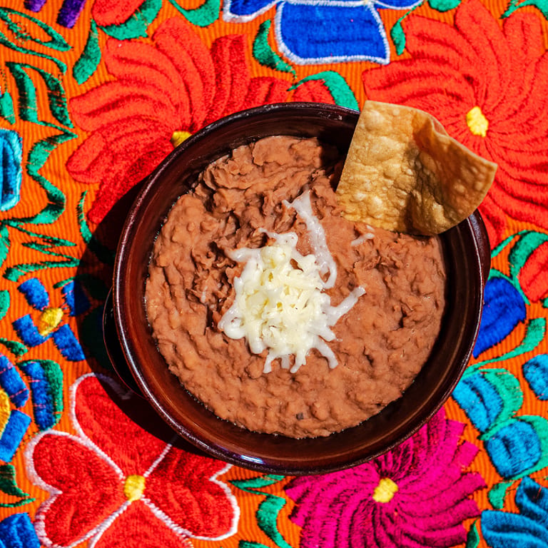 Delicious Refried Beans Await